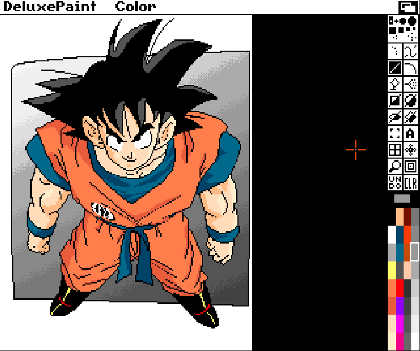 Image colorized in Deluxe Paint 4