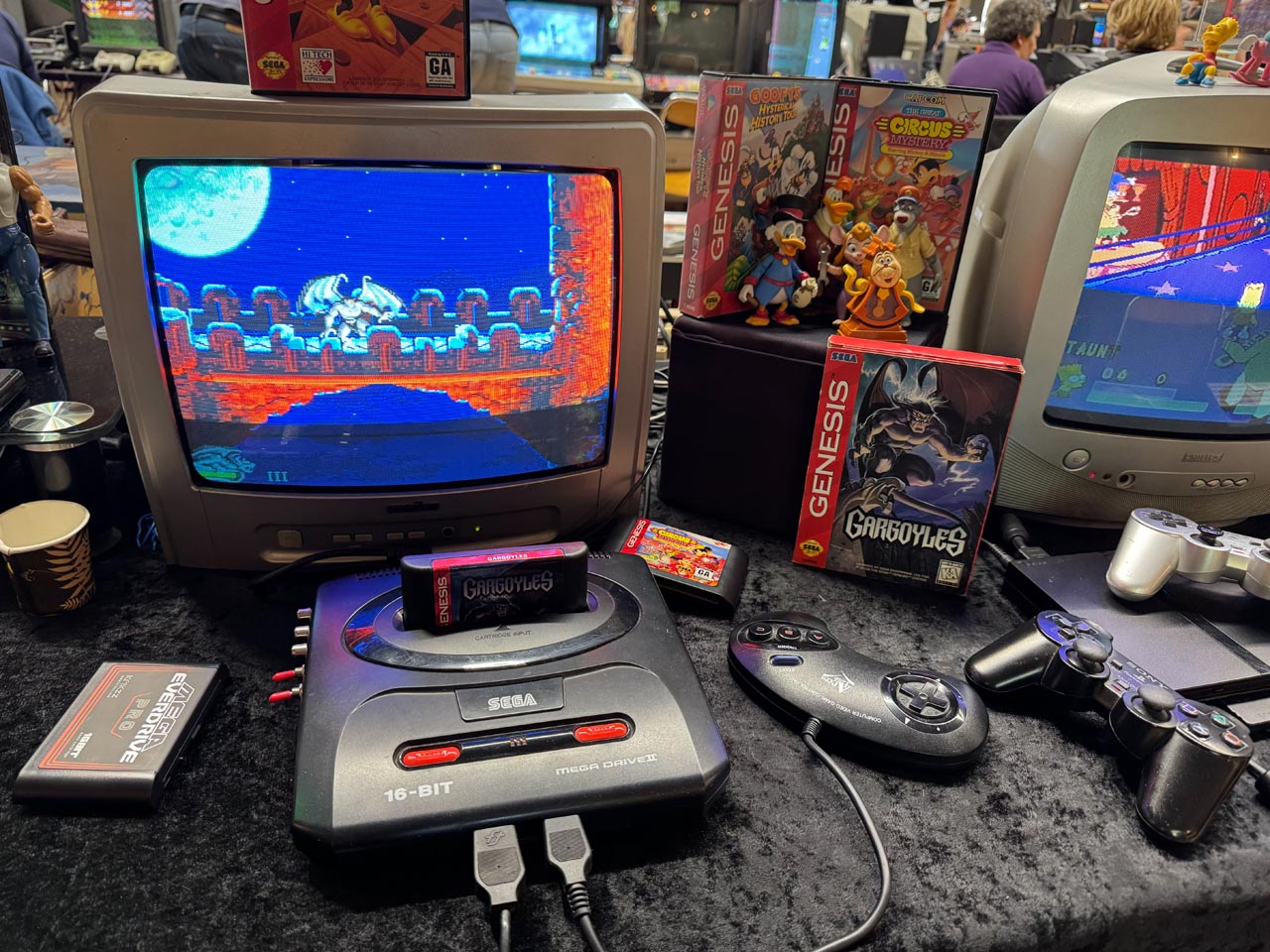 Gargoyles running on a Megadrive II