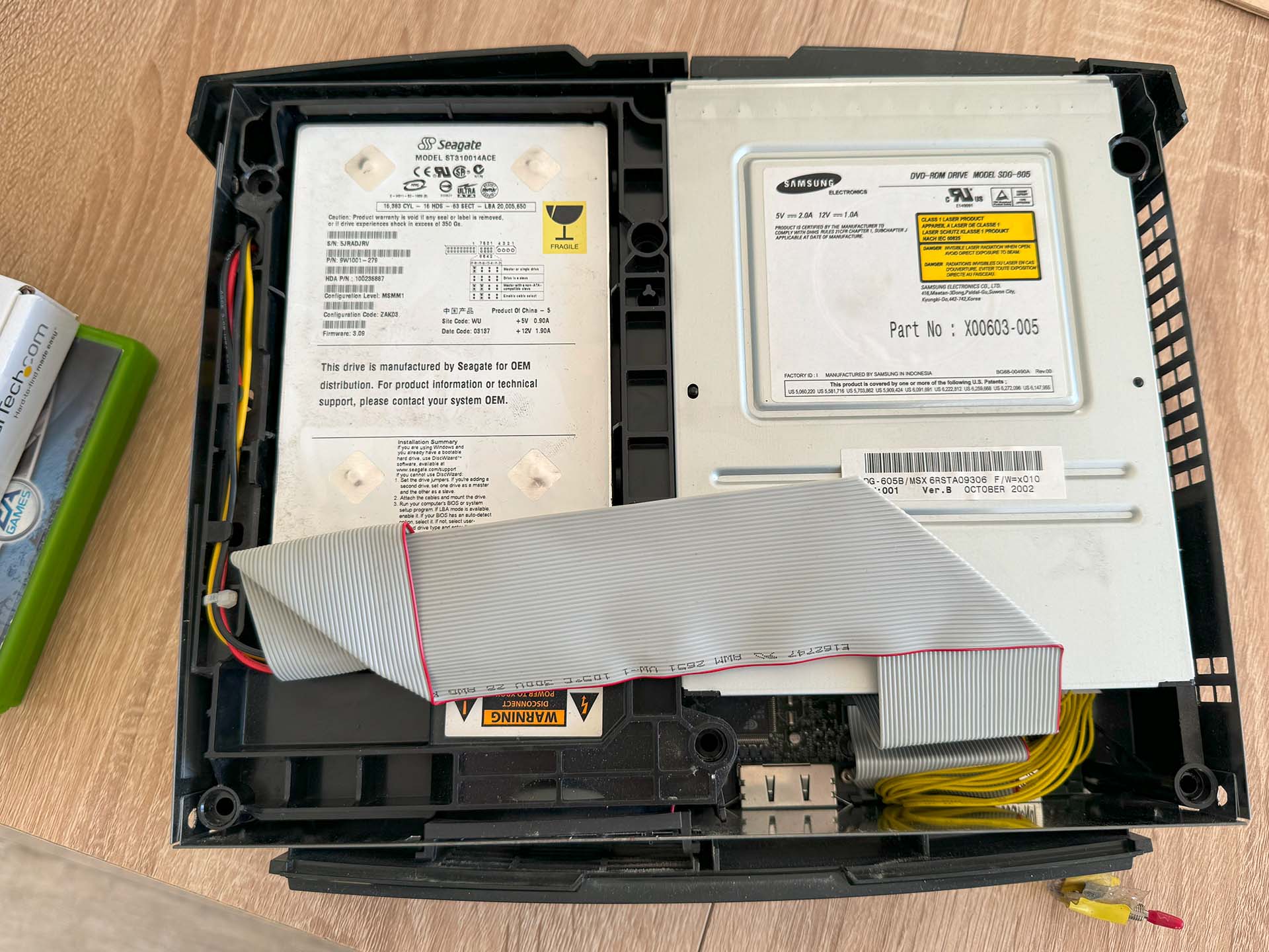 The emplacement of the super-capacitor on the motherboard